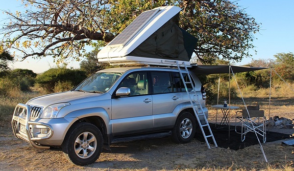 Car hire and camping gear